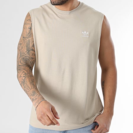Adidas Originals - Tee Shirt Sans Manches Trefoil Essentials KE3397 Beige