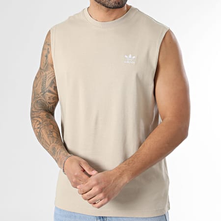 Adidas Originals - Tee Shirt Sans Manches Trefoil Essentials KE3397 Beige