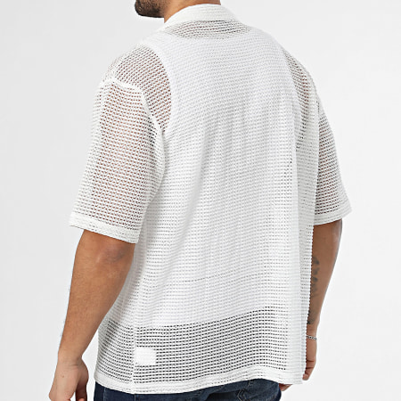 Uniplay - Chemise Manches Courtes Ajourée 095 Beige Clair