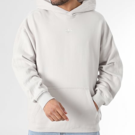 Adidas Originals - Sweat Capuche A Bandes Premium Essentials KD3926 Beige