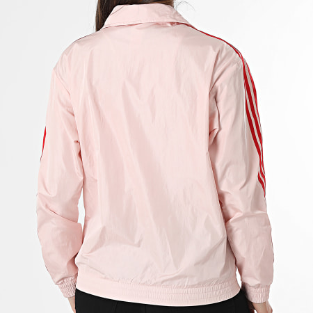 Adidas Originals - Veste Zippée A Bandes Femme KW4531 Rose Rouge