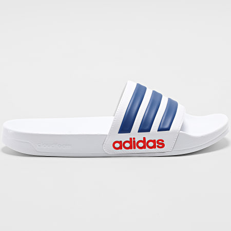 Adidas Sportswear - Claquettes Adilette Shower IH9028 Blanc Bleu Roi