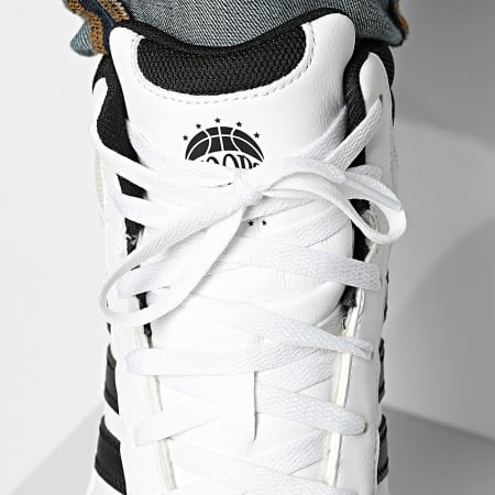 Adidas Sportswear - Baskets Montantes Hoops Mid Classic KI1032 Cloud White Core Black Orbit Grey