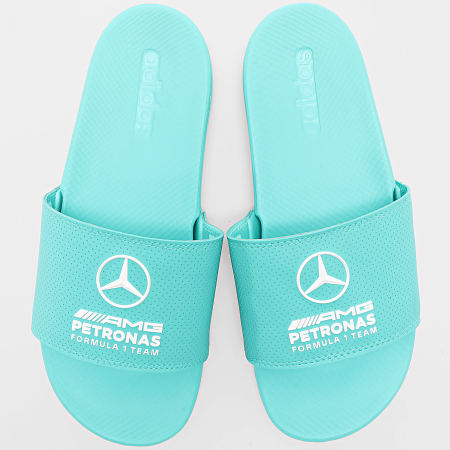 Adidas Sportswear - Claquettes Adilette Comfort AMG Mercedes Slides KI6072 Turquoise