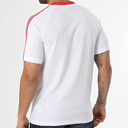 Adidas Originals - Tee Shirt A Bandes Liverpool FC Originals JZ0140 Blanc