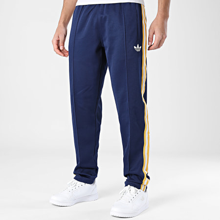 Adidas Originals - Pantalon Jogging A Bandes Real Madrid JZ9151 Bleu Marine Blanc Jaune