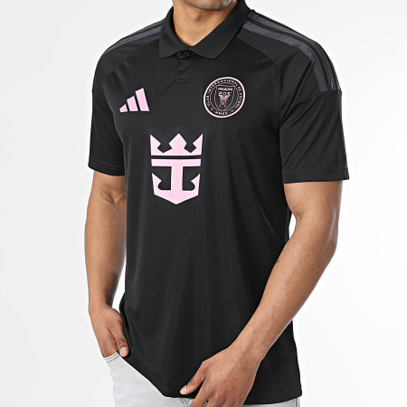 Adidas Sportswear - Polo Manches Courtes A Bandes Inter Miami CF JL8487 Noir