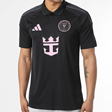 Adidas Sportswear - Polo Manches Courtes A Bandes Inter Miami CF JL8487 Noir