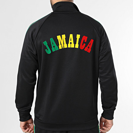 Adidas Originals - Veste Zippée 3 Stripes Jamaïque x Bob Marley Originals JY5225 Noir Jaune Vert Rouge