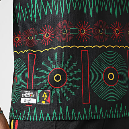 Adidas Originals - Maillot De Foot Officiel Jamaïque Extérieur KD0957 Noir Jaune Rouge Vert