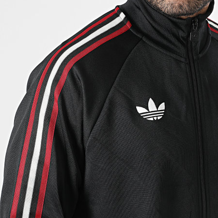 Adidas Originals - Veste Zippée A Bandes Manchester United Originals JZ2230 Noir