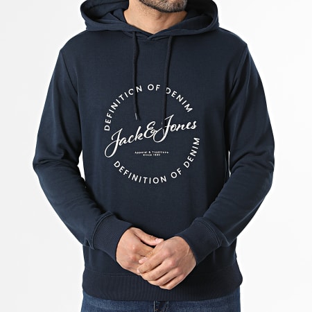 Jack And Jones - Lot De 2 Sweats Capuche Rayson Beige Bleu Marine