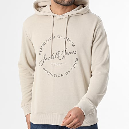 Jack And Jones - Lot De 2 Sweats Capuche Rayson Beige Bleu Marine