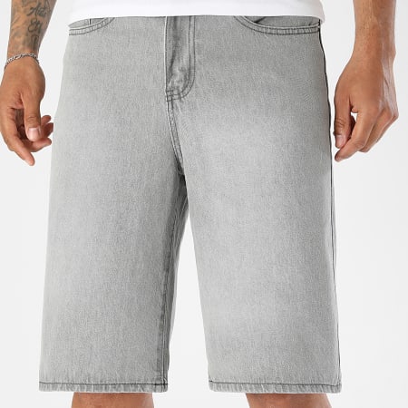 LBO - Short Jean Baggy Fit 0043 Gris Clair
