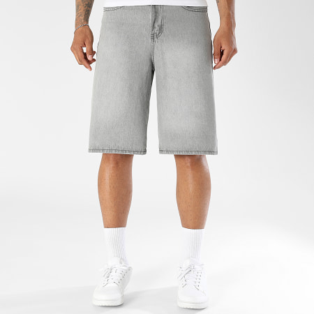 LBO - Short Jean Baggy Fit 0043 Gris Clair