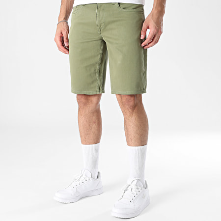 Blend - Pantalón corto Vaquero Regular Fit Ply Verde