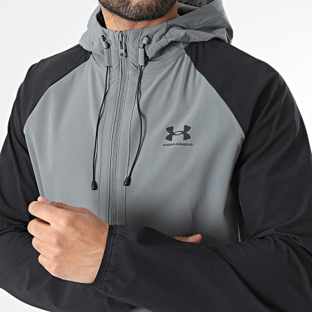 Under Armour - Windbreaker Hoodie UA Vibe Woven 6003001 Grey Black