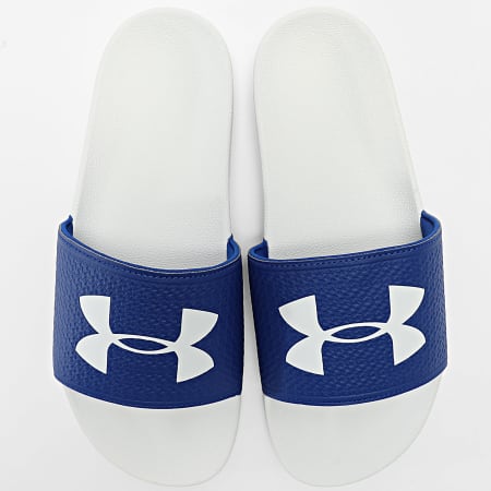 Under Armour - Claquettes 6007527 Blanc Bleu Roi