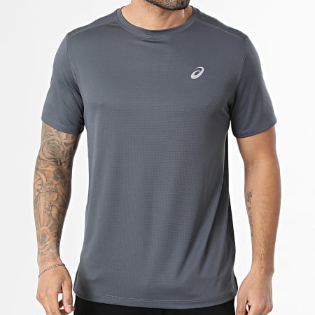 Asics - T-Shirt manga longa A Faixas Premium Essentials KD3926 Bege