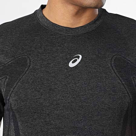 Asics - Tee Shirt Road Seamless 2011D355 Noir Chiné