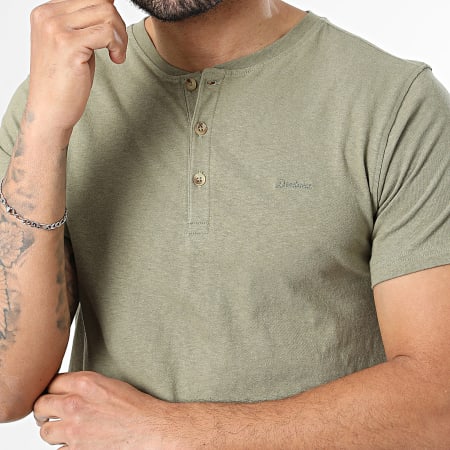 Deeluxe - Camiseta con cuello abotonado Ternan 06T1004M Verde Kaki