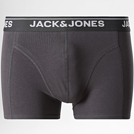 Jack And Jones - Lot De 5 Boxers Timothy Noir Gris Anthracite Bordeaux Bleu Marine