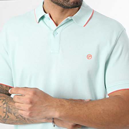 Classic Series - Polo Manches Courtes M-ROS-POL003 Bleu Turquoise Clair