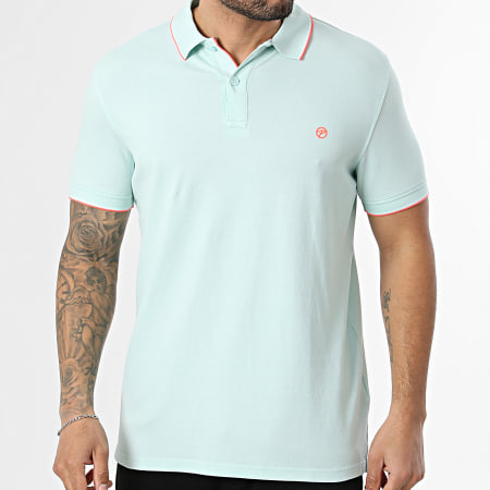 Classic Series - Polo Manches Courtes M-ROS-POL003 Bleu Turquoise Clair