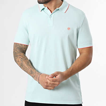 Classic Series - Polo Manches Courtes M-ROS-POL003 Bleu Turquoise Clair