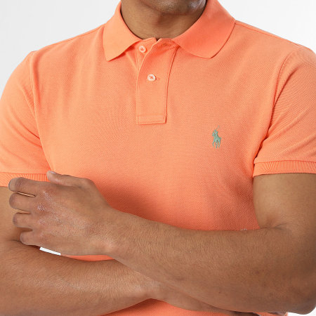 Polo Ralph Lauren - Polo Manga Corta Slim Original Player Naranja