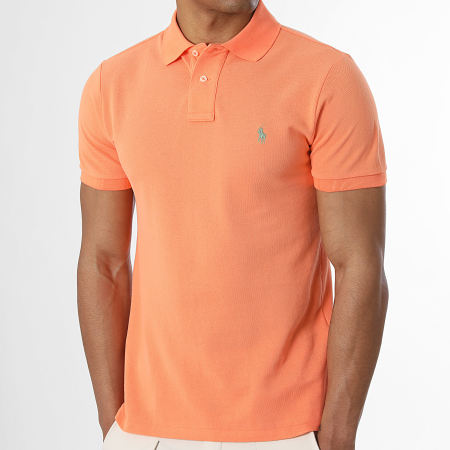Polo Ralph Lauren - Polo Manga Corta Slim Original Player Naranja