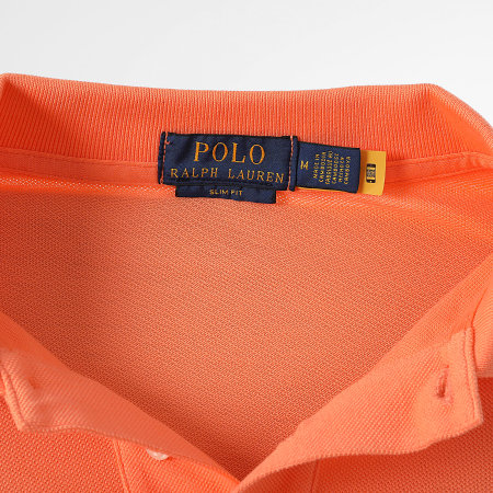 Polo Ralph Lauren - Polo Manga Corta Slim Original Player Naranja