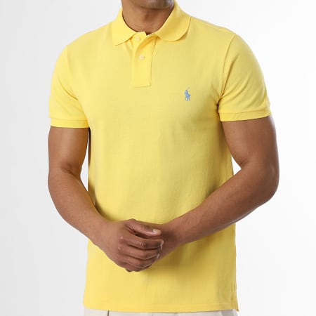 Polo Ralph Lauren - Polo Manches Courtes Slim Original Player Jaune