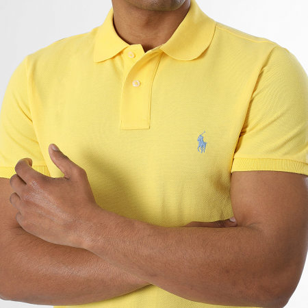 Polo Ralph Lauren - Polo Manches Courtes Slim Original Player Jaune