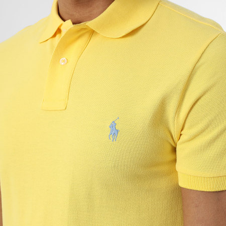 Polo Ralph Lauren - Polo Manches Courtes Slim Original Player Jaune
