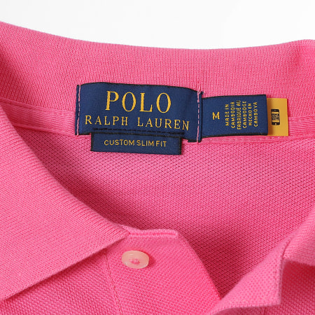 Polo Ralph Lauren - Polo Manga Corta Custom Slim Original Player Rosa Fucsia