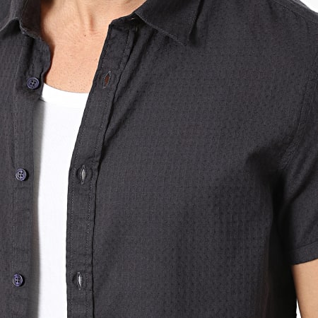 Teddy Smith - Camicia Maniche Corte Cut 2 10718103D Blu Marino Scuro