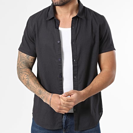 Teddy Smith - Camicia Maniche Corte Cut 2 10718103D Blu Marino Scuro
