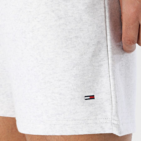 Tommy Jeans - Short Jogging Flag Beach 1931 Gris Clair Chiné