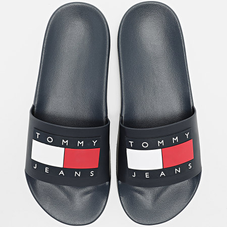 Tommy Jeans - Claquettes Pool Slide Essentiel 0191 Bleu Marine