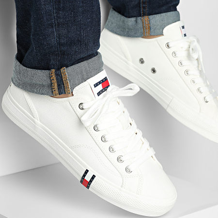 Tommy Jeans - Zapatillas SL 72 RS JI1281 Gris One Footwear Blanco Cristal Blanco