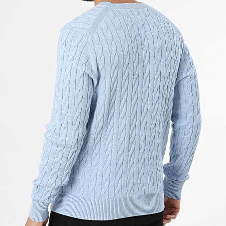 Tommy Hilfiger - Pull Classic Cable 3132 Bleu Clair Chiné