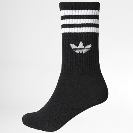 Adidas Originals - Lot De 10 Paires De Chaussettes 3 Stripes Crew KG5754 Noir