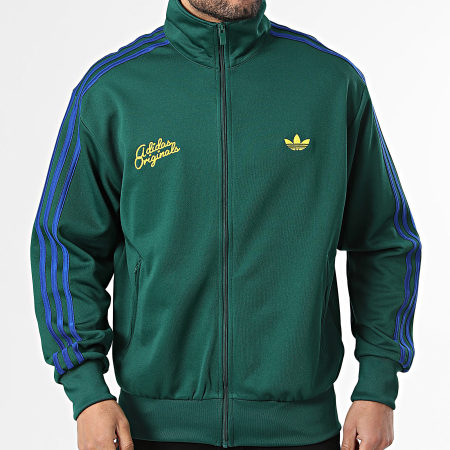 Adidas Originals - Veste Zippée A Bandes Firebird KD6624 Vert