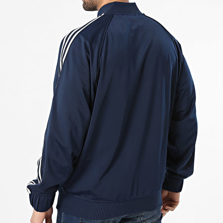 Adidas Originals - Veste Zippée A Bandes Britcore Superstar HZ3779 Bleu Marine