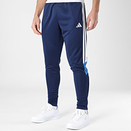 Adidas Sportswear - Pantalon Jogging A Bandes Tiro Essential KG0810 Bleu Marine Blanc