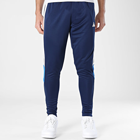 Adidas Sportswear - Pantalon Jogging A Bandes Tiro Essential KG0810 Bleu Marine Blanc