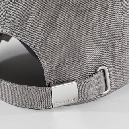 Calvin Klein - Casquette Monologo Woven Patch 5077 Gris Anthracite