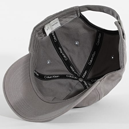 Calvin Klein - Casquette Monologo Woven Patch 5077 Gris Anthracite
