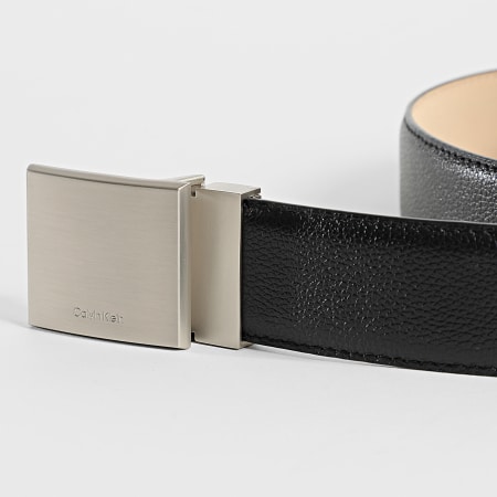 Calvin Klein - Ceinture Dress Plaque Pebble 7080 Noir